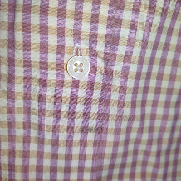 Ben Sherman Long Sleeve Button Down Gingham Shirt - Picture 7 of 9